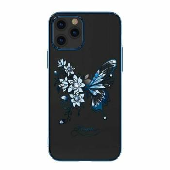 Kingxbar Butterfly Schutzhülle mit Swarovski-Kristallen iPhone 12 / 12 Pro blau